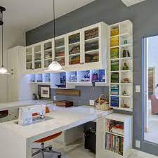 In fact, most of the craft rooms in this post are from the wonderful women in my craft room organization facebook group. 75 Beautiful Craft Room With Gray Walls Pictures Ideas August 2021 Houzz