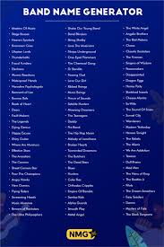 Musician Band Name Ideas Band Name Generator In 2020 Band Name Generator Band Names Ideas Name Generator