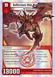 Get the best deals on duel masters tcg trading card games. Infernus The Awakened Kaijudo Wiki Fandom Playing Cards Design Dragon Artwork The Wolf Among Us
