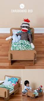 Diy Cardboard Bed Diy Cardboard Diy For Kids Doll Bed