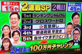 11 25 水 くりぃむクイズ ミラクル9 2時間sp クイズ 大家志津香 テレビ番組