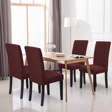 The chair is covered with line fabric material and padding with upholstered foam with button trim, rubber wood legs is more solid, enhances the chair seat more soft and solid and. Dining Chair Covers For Without Arms Chairs 6 Pce Set Buy Online At Best Prices In Pakistan Daraz Pk