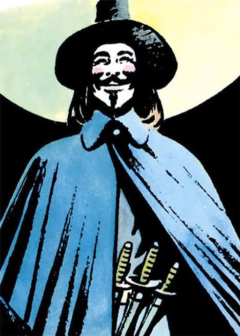 V - V for Vendetta - Alan Moore - Guy Fawkes mask - Character profile -  Writeups.org
