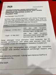 So just standby the grant, just in case. Renew Insurance Pejabat Pos