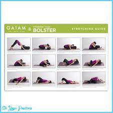Basically it is the same down ward dog pose, but instead of touching the ground with your head, you put a bolster under it. Nice Yoga Poses Using Bolster Yoga Poses Advanced Restorative Yoga Yoga Bolster