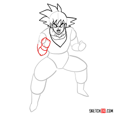 Dragon ball drawing goku black. How To Draw Goku Dragon Ball Anime Sketchok Easy Drawing Guides