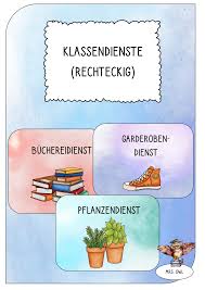 Sie schreiben einen text zu einem bestimmten thema. Klassendienste In Verschiedenen Farbkombinationen Rechteckig Unterrichtsmaterial Im Fach Fachubergreifendes Erste Klasse Unterrichtsmaterial Verschiedenes