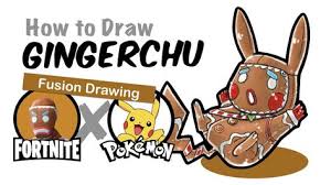 Fortnite Gingerbread Man Pikachu Fortnite Pokemon Fusion Drawing How To Draw Gingerbread Man Youtube Pokemon Mashup Pokemon Drawings