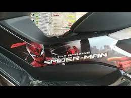 Decal Stiker Full Nmax Spiderman Youtube Spiderman Youtube Decals