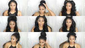 Drop jaws with this really hot hairstyle that's all about volume and movement! 8 Easy Heatless Protective Hairstyles On A 360 Lace Frontal Sew In Natural Realistic Hairline Youtube