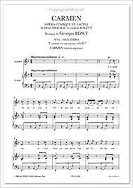 Terms in this set (9). Bizet Georges Carmen L Amour Est Un Oiseau Rebelle Mezzo Soprano Amazon Fr Bizet Georges Livres