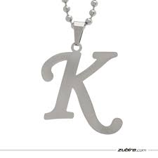 Kalipada, a devotee of goddess kali ; Pendants Letters Name Day Gift Letter K