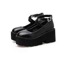 Martens 8065 mary jane (black virginia) women's maryjane shoes. Buy Monmoira Black Punk Sewing High Heels Women Chunky Heel Platform Mary Janes Shoes Women Round Toe Vintage Goth Shoes Women At Affordable Prices Free Shipping Real Reviews With Photos Joom