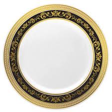 Black And Gold Plastic Plates 5 Oz Black Gold Plastic Royal Dessert Bowls Black Plastic Plates Plastic Plates Disposable Plastic Plates