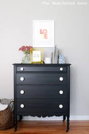 Furniture Reveal Pitch Black Milk Paint Dresser The Weathered Door Shop with afterpay on eligible items.