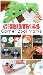 Easy Christmas Bookmark Ideas For Kids Red Ted Art Make Crafting With Kids Easy Fun Christmas Bookmarks Bookmarks Kids Christmas Crafts For Kids
