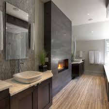 Large bathroom design ideas with open cabinets. 75 Beautiful Dark Wood Floor Bathroom Pictures Ideas May 2021 Houzz