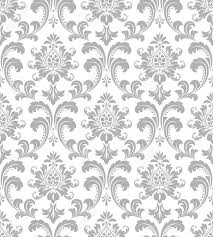 Find out more subtle patterns by toptal. Floral Pattern Wallpaper Baroque Damask Seamless Vector Background White And Grey Ornament Royalty Free Cliparts Vectors And Stock Illustration Image 95388281