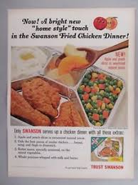 I love chicken every way: Swanson Tv Dinner Print Ad 1966 Frozen Fried Chicken Dinner Ebay