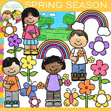 Download spring season images and photos. Spring Season Kids Clip Art Images Illustrations Whimsy Clips