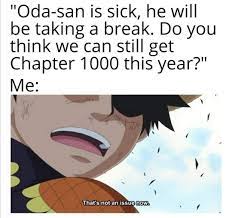 Oda Sensei Oda Sick Get Well