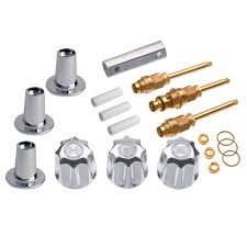 Danco 3 Handle Valve Trim Kit For Gerber In Chrome Valve Not Included Shower Faucet Repair Shower Repair Metal Tub