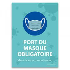 Panneau Port Du Masque Obligatoire Merci De Votre Comprehension Masque Panneau Comprehension