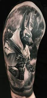 Black ankh tattoo on chest. 31 Egyptian Tattoo Sleeve Ideas Egyptian Tattoo Sleeve Egyptian Tattoo Egypt Tattoo