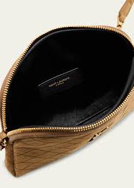 Saint Laurent Gaby Mini YSL Crossbody Bag in Quilted Suede - Bergdorf  Goodman