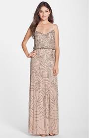 Adrianna Papell Beaded Blouson Dress 91891180 In 2020 Event Dresses Beaded Chiffon Dresses