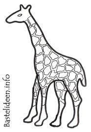 Nehmen sie die vorlage anschließend von der wand ab. Kostenlose Malvorlage Oder Bastelvorlage Giraffe