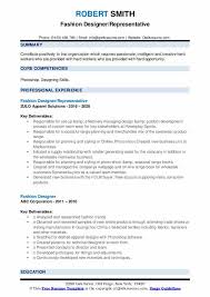 Fashion Designer Resume Samples Qwikresume