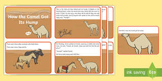 Then the ox had в talk with the camel but in vain. How The Camel Got Its Hump Story Sequencing Cards