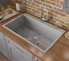 Kennon 33 neoroc single basin drop in or undermount kitchen sink with single faucet hole. 30 X 22 Inch Drop In Tight Radius Topmount 16 Gauge Stainless Steel Kitchen Sink Single Bowl Ruvati Usa