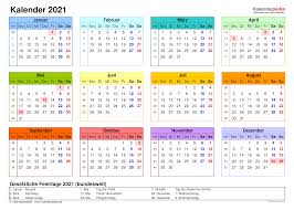 Kalender 2021 Zum Ausdrucken Als Pdf 19 Vorlagen Kostenlos