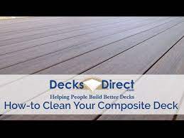 Do not use a wire brush as that will thoroughly scratch your plastic decking. How To Clean Composite Decking Youtube