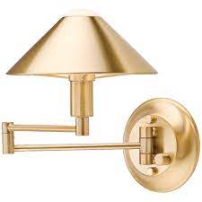 Holtkoetter halogen pharmacy lamp no. Holtkoetter Brushed Brass Halogen Swing Arm Wall Lamp 44055 Lamps Plus
