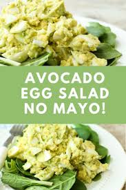 Avocado Salad Egg Healthy No Mayo Egg Salad Recipe Healthy Avocado Egg Salad Avacado Egg Salad