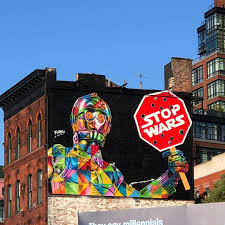 Eduardo Kobra On Instagram Stop Wars 391 Christopher St New York Stopwar Street Art Art Mural