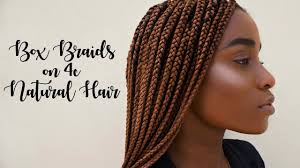 Looking for a salon near you? 4 Box Braids Done At The Salon 4c Natural Hair Youtube Box Braids 4c Natural Hair African Hair Braiding Salons