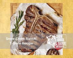 Raise the heat to high, add the steak and cook, turning. T Bone Steak Recipe With Colorful Peppers Snow Creek Ranch