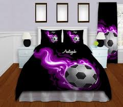 Soccer Bedding Personalized Soccer Duvet Cover Sports Etsy Soccer Themed Bedroom Girls Soccer Bedding Soccer Bedding