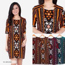Batik Wanita Dengan Motif Etnik Yang Sangat Unik Trend Songket Wanita 2019 Gaun Mini Wanita Pakaian Wanita