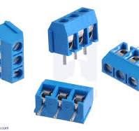 Screw Terminal Block: 3-Pin, 5 mm Pitch, Side Entry (4-Pack)