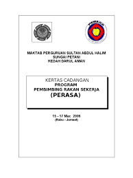 Maktab perguruan gaya maktab perguruan keningau maktab perguruan kent maktab perguruan sandakan maktab perguruan batu lintang maktab perguruan persekutuan pulau pinang maktab perguruan tuanku bainun maktab perguruan sultan abdul halim institut perguruan darul aman. Kertas Kerja Program Perasa Mpsah