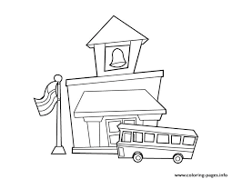 Six different houses and homes coloring pages for preschool, kindergarten and elementary school children to print and color. School House Back To School Coloring Pages Printable
