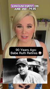 On June 2, 1935 baseball legend Babe Ruth announced his retirement from the  game he loved. He had an incredible major league career with 22 seasons, 10  World Series and 714 home runs ⚾️ #history ...