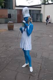 Primary items include your choice of a base smurfette set, blue face paint and blue dress. 17 Diy Smurf Costume Ideas Smurf Costume Smurfette Costumes Smurfette