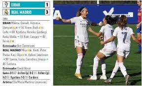El real madrid y el sevilla dirimirán este domingo en el estadio alfredo di stéfano el segundo gran duelo directo de la trigesimoquinta jornada por el título. Primera Iberdrola El Real Madrid Gana Al Eibar Con Una Asllani En Modo Pichichi Marca