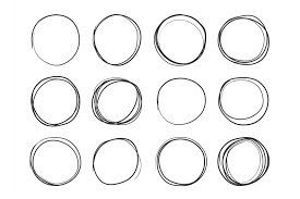 Hand drawn circle png white. Hand Drawn Circles Round Doodle Loops Circular Sketch Highlights Ci By Spicytruffel Thehungryjpeg Com